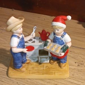Denim Days Cookies for Santa Figurine  Home Interiors 2006